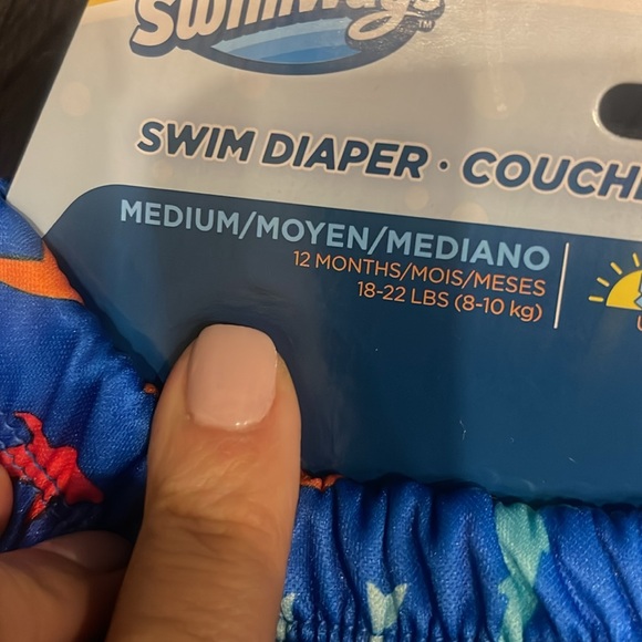 Swimways Swim Diaper sharks reusable lot of 2 - Picture 5 of 5